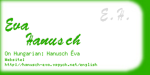 eva hanusch business card